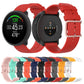 Dot-textured silicone watch straps in multiple colors with metal buckles
