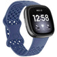 xDfind Breathable Holes Solid Color Silicone Watch Band For Fitbit Versa 3 / Sense, S, L