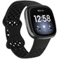 xDfind Breathable Holes Solid Color Silicone Watch Band For Fitbit Versa 3 / Sense, S, L