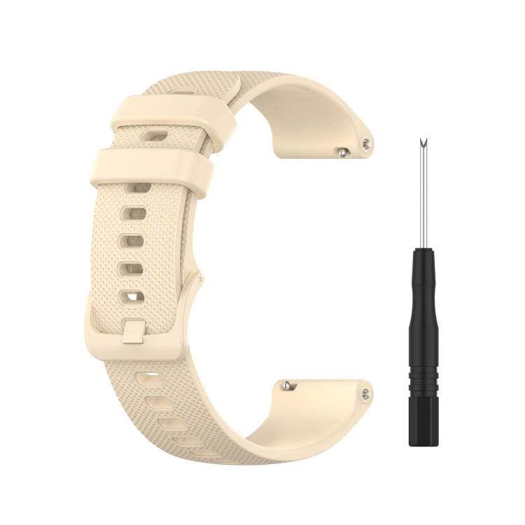 Quick Release Small Grid Texture Strap with Utility Knife, Size: Free Size 22mm, For Garmin Forerunner 745