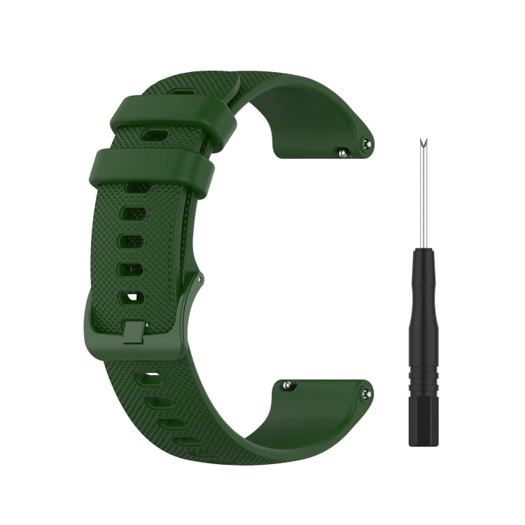Quick Release Small Grid Texture Strap with Utility Knife, Size: Free Size 22mm, For Garmin Forerunner 745