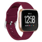 For Fitbit Versa 2 / Versa / Versa Lite xDfind Reverse Buckle Solid Color Silicone Watch Band, S, L