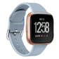 For Fitbit Versa 2 / Versa / Versa Lite xDfind Reverse Buckle Solid Color Silicone Watch Band, S, L