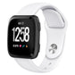 For Fitbit Versa 2 / Versa / Versa Lite xDfind Rivet Buckle Solid Color Silicone Watch Band, S, L