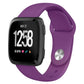 For Fitbit Versa 2 / Versa / Versa Lite xDfind Rivet Buckle Solid Color Silicone Watch Band, S, L