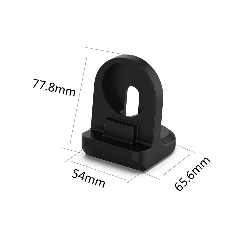 Black silicone watch charging stand cradle base for Huawei Honor Watch GS Pro