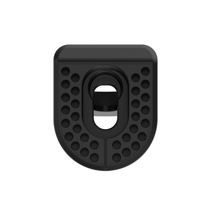Black silicone charging cradle underside with central connector opening