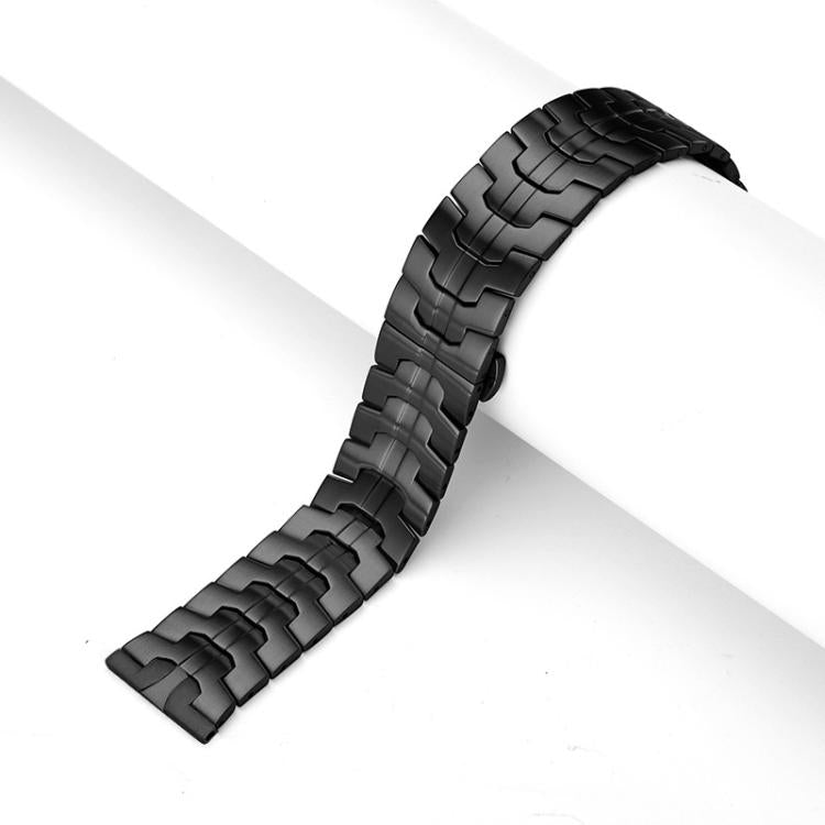 xDfind Butterfly Buckle Stainless Steel Watch Band, 22mm