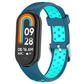 xDfind Metal Plug Two Color Silicone Watch Band, For Xiaomi Smart Band 11 / 10 / 9 / 8
