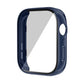 Midnight blue watch protective cover with a built-in clear screen protector