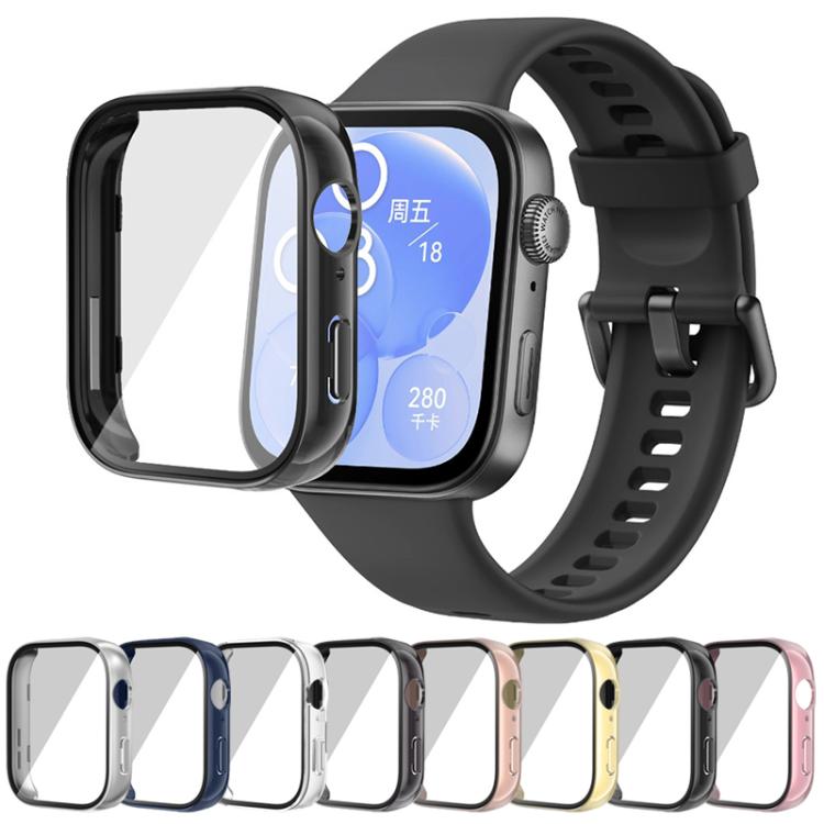 Black watch cover shown beside a smartwatch, with a row of color options
