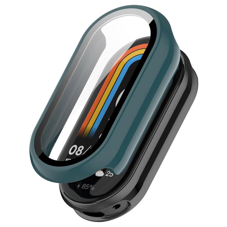 Teal protective cover with raised screen surround for Xiaomi Smart Band
