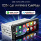 1DIN car MP5 player with 6.86-inch IPS touchscreen and wireless CarPlay/Android Auto