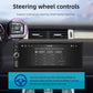 1DIN car MP5 player supporting steering wheel controls with touchscreen interface