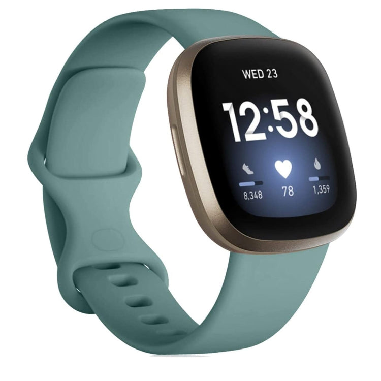 For Fitbit Versa 3 / Sense Silicone Replacement Strap Watchband, Size: L