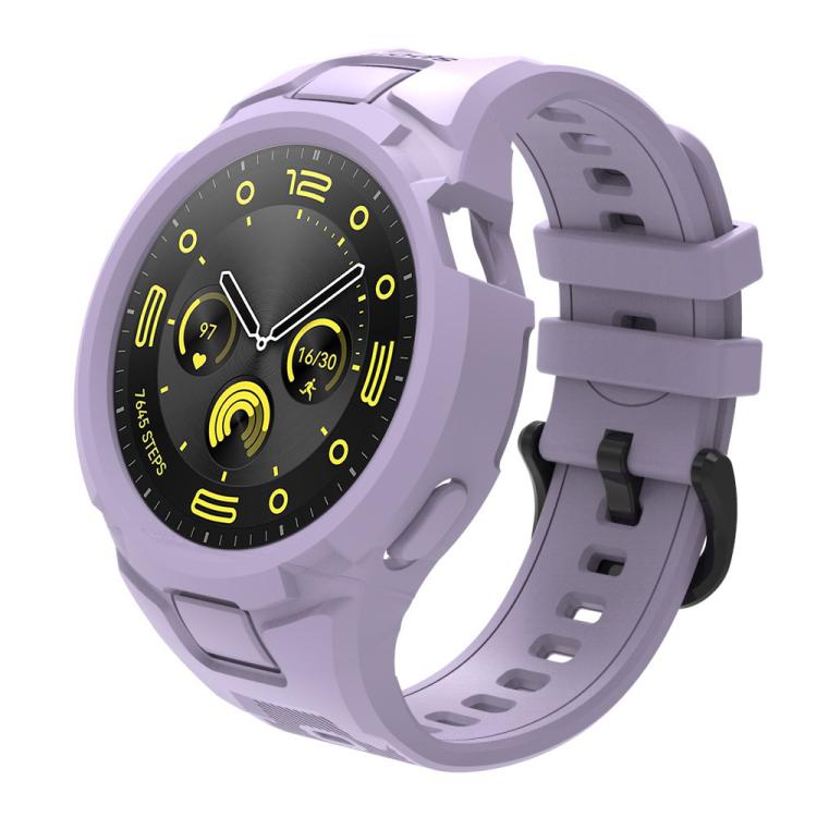 Lavender integrated TPU smartwatch band and case