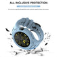 Light blue integrated TPU watch band and case with protective wraparound design.