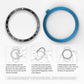 Smart Watch Steel Bezel Ring, E Version, For Samsung Galaxy Watch 3 41mm, For Samsung Galaxy Watch 3 45mm
