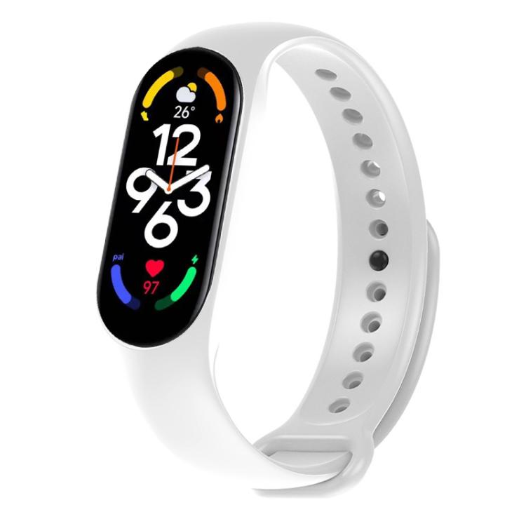 xDfind Solid Color Integrated Cover Silicone Watch Band, For Xiaomi Smart Band 11 / 10 / 9 / 8