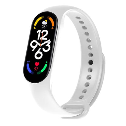 xDfind Solid Color Integrated Cover Silicone Watch Band, For Xiaomi Smart Band 11 / 10 / 9 / 8