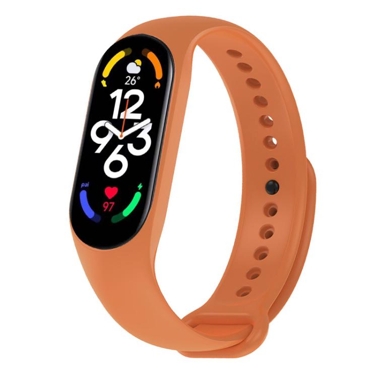 xDfind Solid Color Integrated Cover Silicone Watch Band, For Xiaomi Smart Band 11 / 10 / 9 / 8