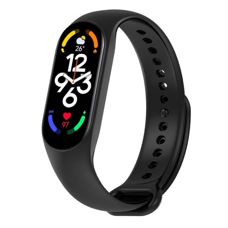 xDfind Solid Color Integrated Cover Silicone Watch Band, For Xiaomi Smart Band 11 / 10 / 9 / 8