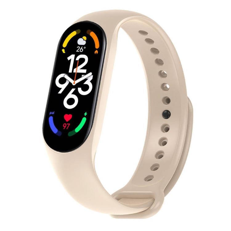 xDfind Solid Color Integrated Cover Silicone Watch Band, For Xiaomi Smart Band 11 / 10 / 9 / 8
