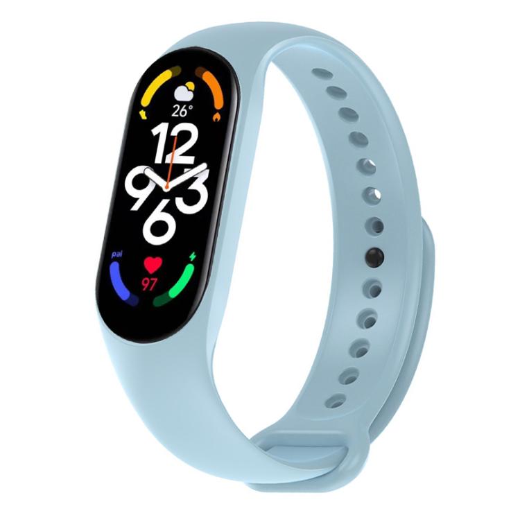 xDfind Solid Color Integrated Cover Silicone Watch Band, For Xiaomi Smart Band 11 / 10 / 9 / 8