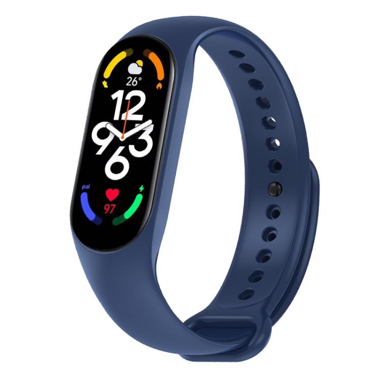 xDfind Solid Color Integrated Cover Silicone Watch Band, For Xiaomi Smart Band 11 / 10 / 9 / 8