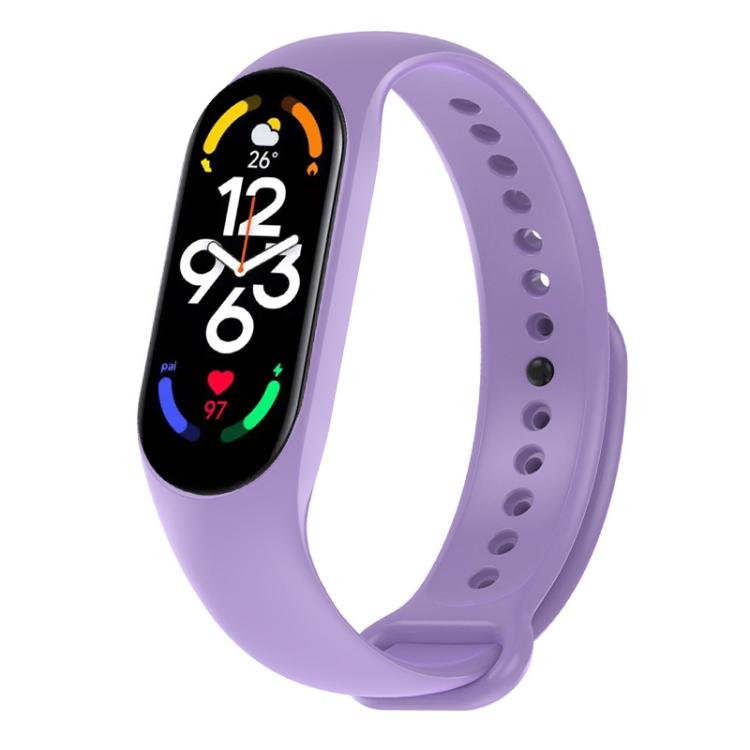 xDfind Solid Color Integrated Cover Silicone Watch Band, For Xiaomi Smart Band 11 / 10 / 9 / 8
