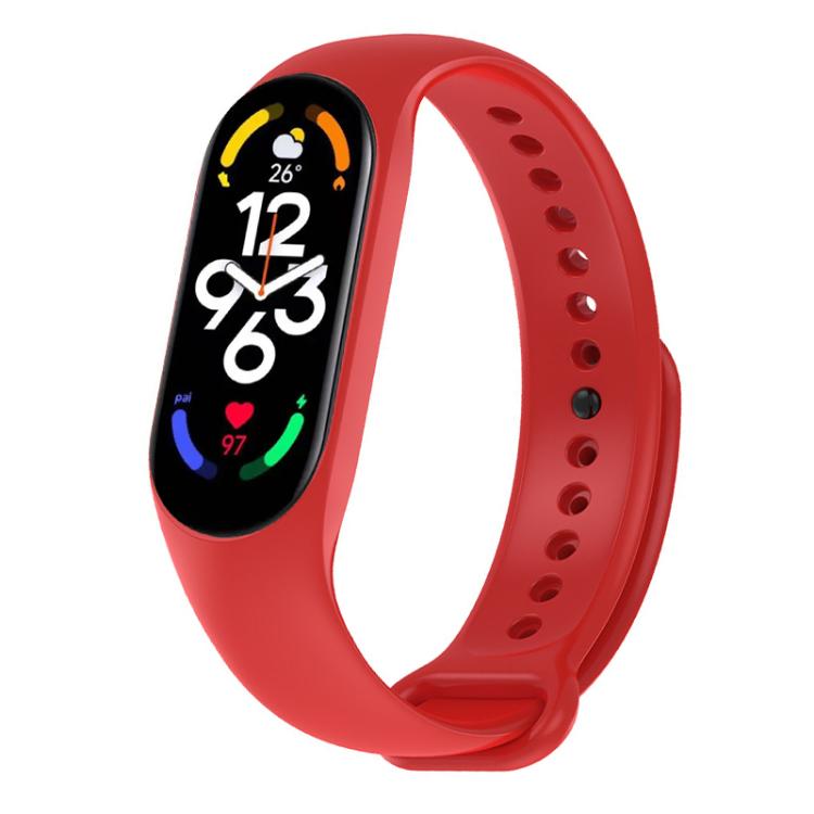 xDfind Solid Color Integrated Cover Silicone Watch Band, For Xiaomi Smart Band 11 / 10 / 9 / 8