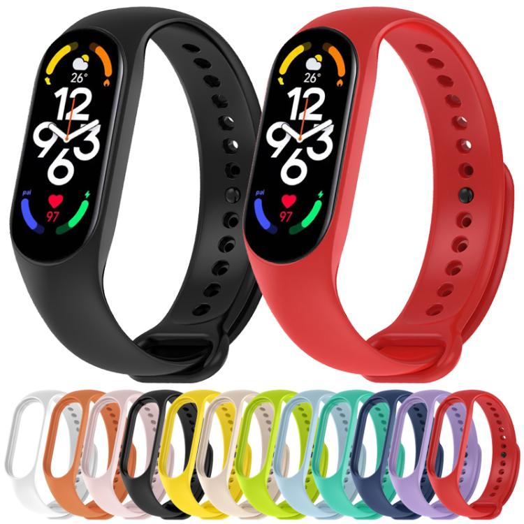 xDfind Solid Color Integrated Cover Silicone Watch Band, For Xiaomi Smart Band 11 / 10 / 9 / 8