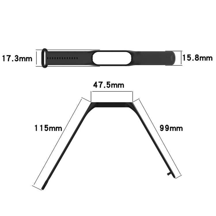 xDfind Solid Color Integrated Cover Silicone Watch Band, For Xiaomi Smart Band 11 / 10 / 9 / 8