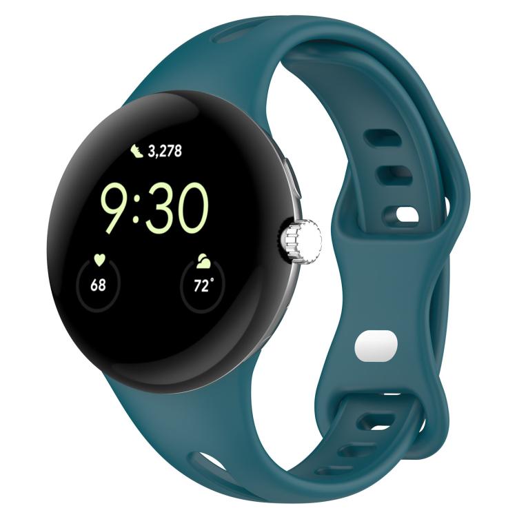 xDfind Small Waist Butterfly Buckle Silicone Watch Band, For Google Pixel Watch 5 / 4 / 3 / 2 / 1 41mm
