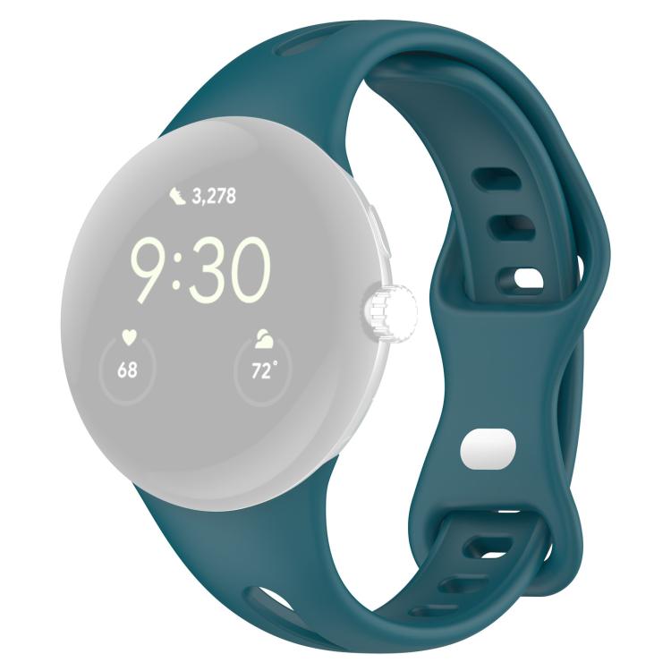 xDfind Small Waist Butterfly Buckle Silicone Watch Band, For Google Pixel Watch 5 / 4 / 3 / 2 / 1 41mm