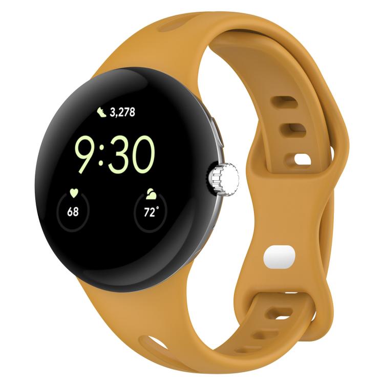 xDfind Small Waist Butterfly Buckle Silicone Watch Band, For Google Pixel Watch 5 / 4 / 3 / 2 / 1 41mm