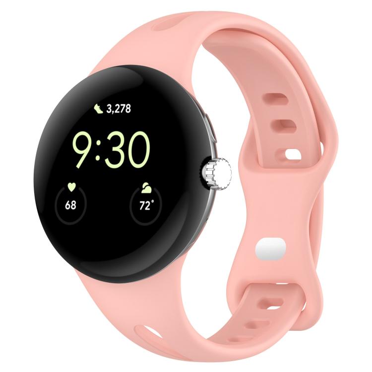 xDfind Small Waist Butterfly Buckle Silicone Watch Band, For Google Pixel Watch 5 / 4 / 3 / 2 / 1 41mm