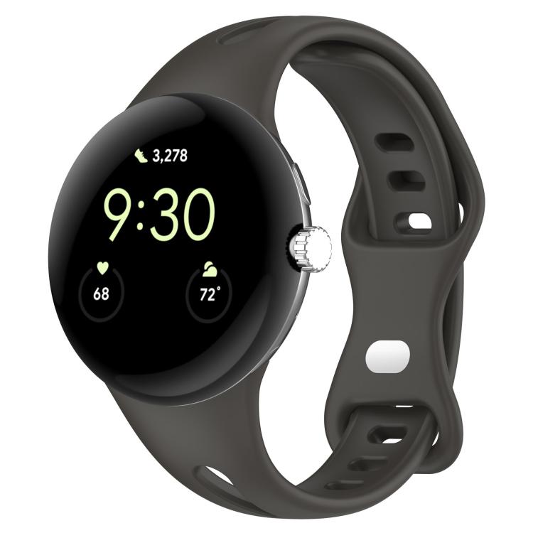 xDfind Small Waist Butterfly Buckle Silicone Watch Band, For Google Pixel Watch 5 / 4 / 3 / 2 / 1 41mm