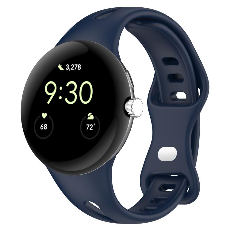 xDfind Small Waist Butterfly Buckle Silicone Watch Band, For Google Pixel Watch 5 / 4 / 3 / 2 / 1 41mm