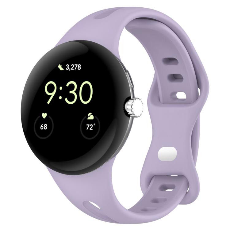 xDfind Small Waist Butterfly Buckle Silicone Watch Band, For Google Pixel Watch 5 / 4 / 3 / 2 / 1 41mm