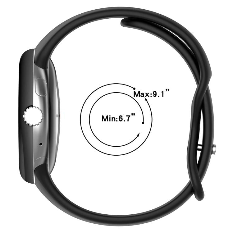 xDfind Small Waist Butterfly Buckle Silicone Watch Band, For Google Pixel Watch 5 / 4 / 3 / 2 / 1 41mm