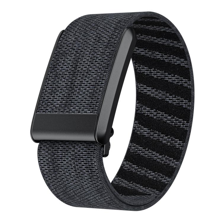 Black and gray patterned nylon WHOOP 4.0 watch band