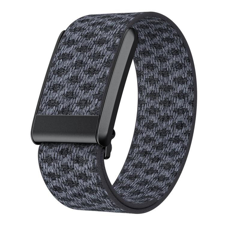 Dark gray patterned nylon WHOOP 4.0 watch band