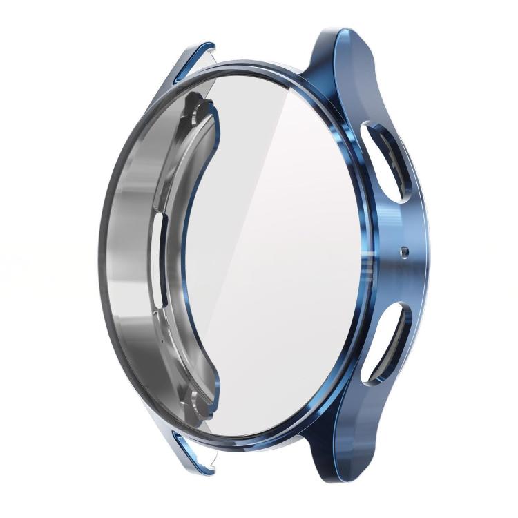 Blue TPU watch cover with integrated tempered glass screen protector for Samsung Galaxy Watch7