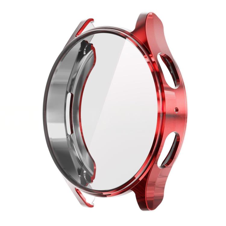 Red TPU Samsung Galaxy Watch7 cover with a clear integrated screen protector