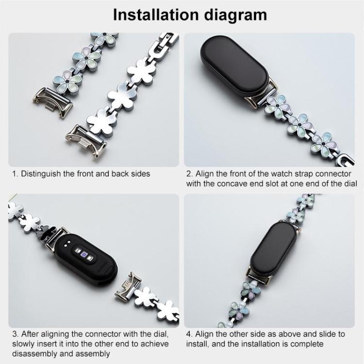 5 Pack xDfind Metal Jewelry Mixed Watch Band, For Xiaomi Smart Band 11 / 10 / 9 / 8