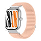 Woven Nylon Hook And Loop Fastener Metal Interface Watch Band, For Honor Watch X5