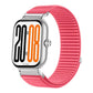 Woven Nylon Hook And Loop Fastener Metal Interface Watch Band, For Honor Watch X5