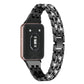 Five Beads Dual Row Diamond Stainless Steel Watch Band, For Honor Watch X5