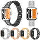 Three Beads Diamond Stainless Steel Watch Band, For Honor Watch X5